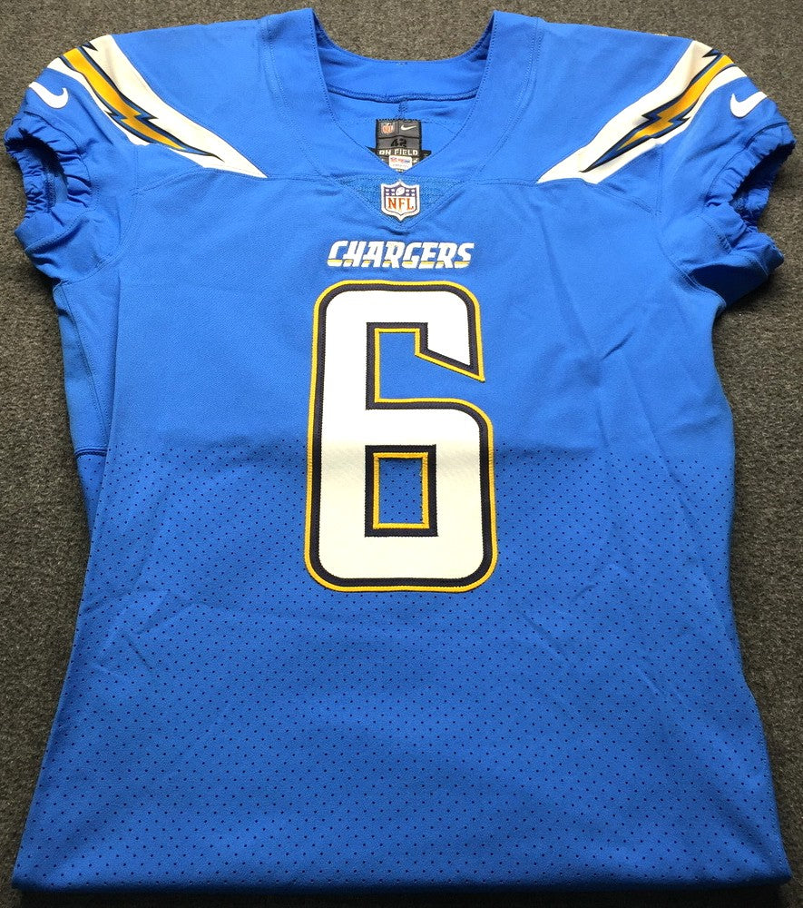 Caleb Sturgis GAME ISSUED (10/21/2018) Los Angeles Chargers⚡NFL Jersey🎽vs. Tennessee Titans (London Games)