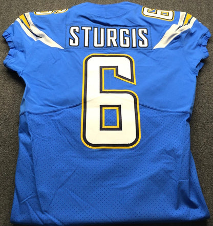Caleb Sturgis GAME ISSUED (10/21/2018) Los Angeles Chargers⚡NFL Jersey🎽vs. Tennessee Titans (London Games)