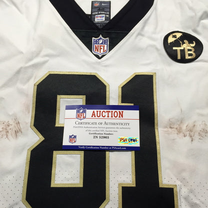 Cameron Meredith GAME WORN 💪 10/21/18 PHOTO MATCHED 📸 New Orleans Saints Nike NFL Jersey 👕 vs. Baltimore Ravens - PSA Authenticated 🛡️