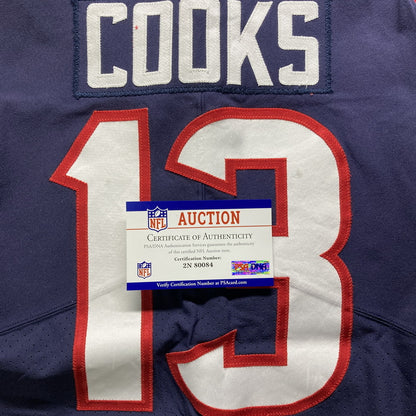 Brandin Cooks GAME WORN 💪 10/10/2021 PHOTO MATCHED 📸 Houston Texans NFL Jersey 🎽 vs. New England Patriots Also inc. PSA Authenticity 🛡️