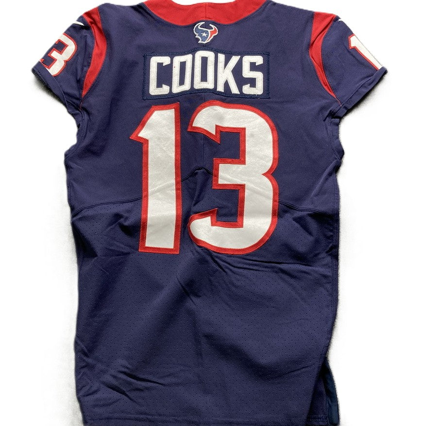 Brandin Cooks GAME WORN 💪 10/10/2021 PHOTO MATCHED 📸 Houston Texans NFL Jersey 🎽 vs. New England Patriots Also inc. PSA Authenticity 🛡️
