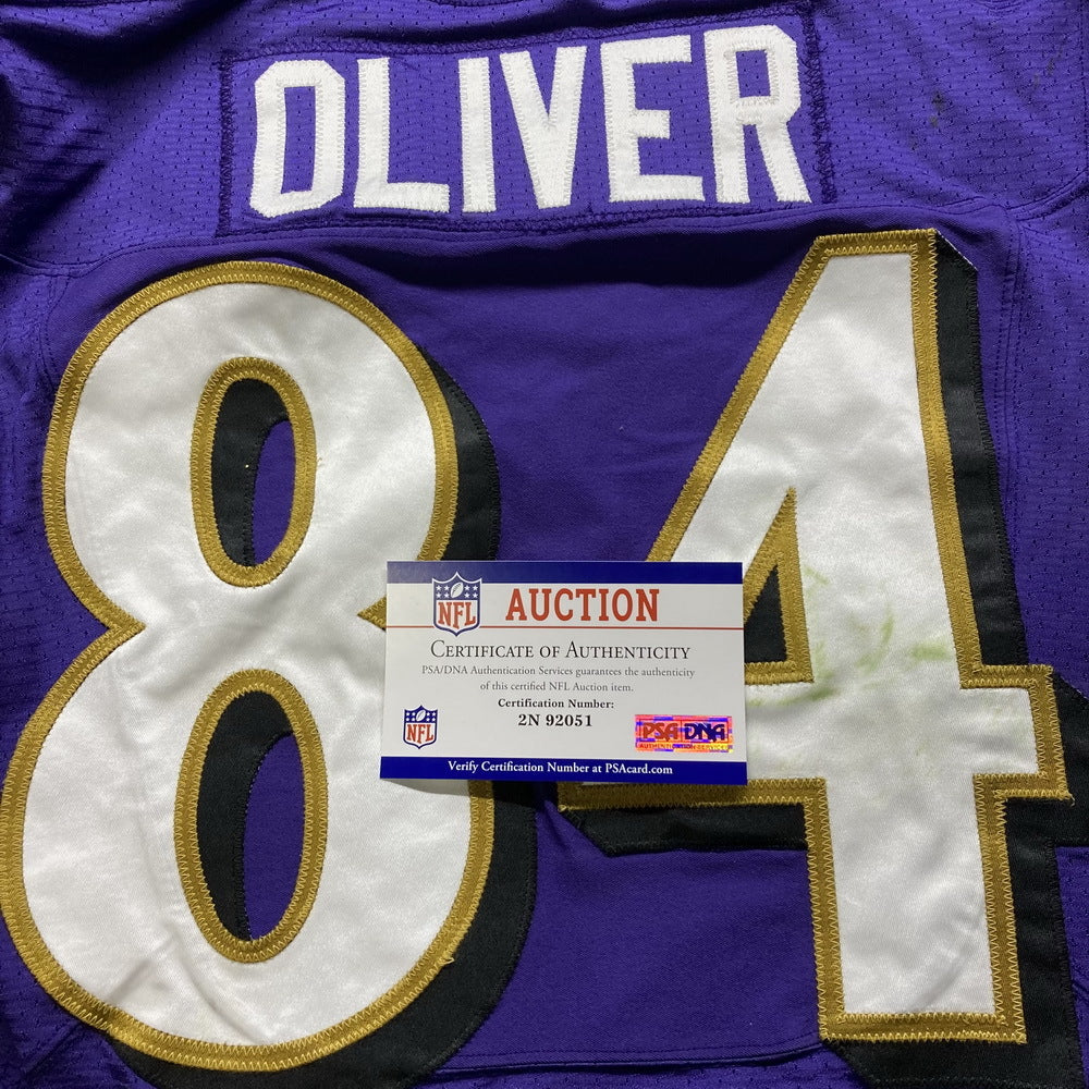 Josh Oliver GAME WORN💪11/20/22 Ravens💜vs. Panthers🐾On-Field NFL Nike Jersey Worn during the November 20, 2022 victory vs. Carolina Panthers