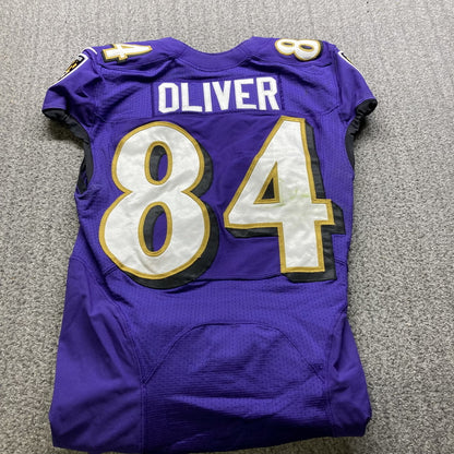 Josh Oliver GAME WORN💪11/20/22 Ravens💜vs. Panthers🐾On-Field NFL Nike Jersey Worn during the November 20, 2022 victory vs. Carolina Panthers
