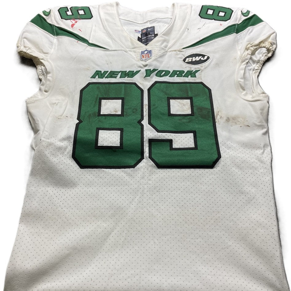 Chris Herndon GAME USED 💪 01/13/2021 PHOTO MATCHED 📸 New York Jets Nike NFL Jersey 👕 Also includes PSA Authenticity🛡️
