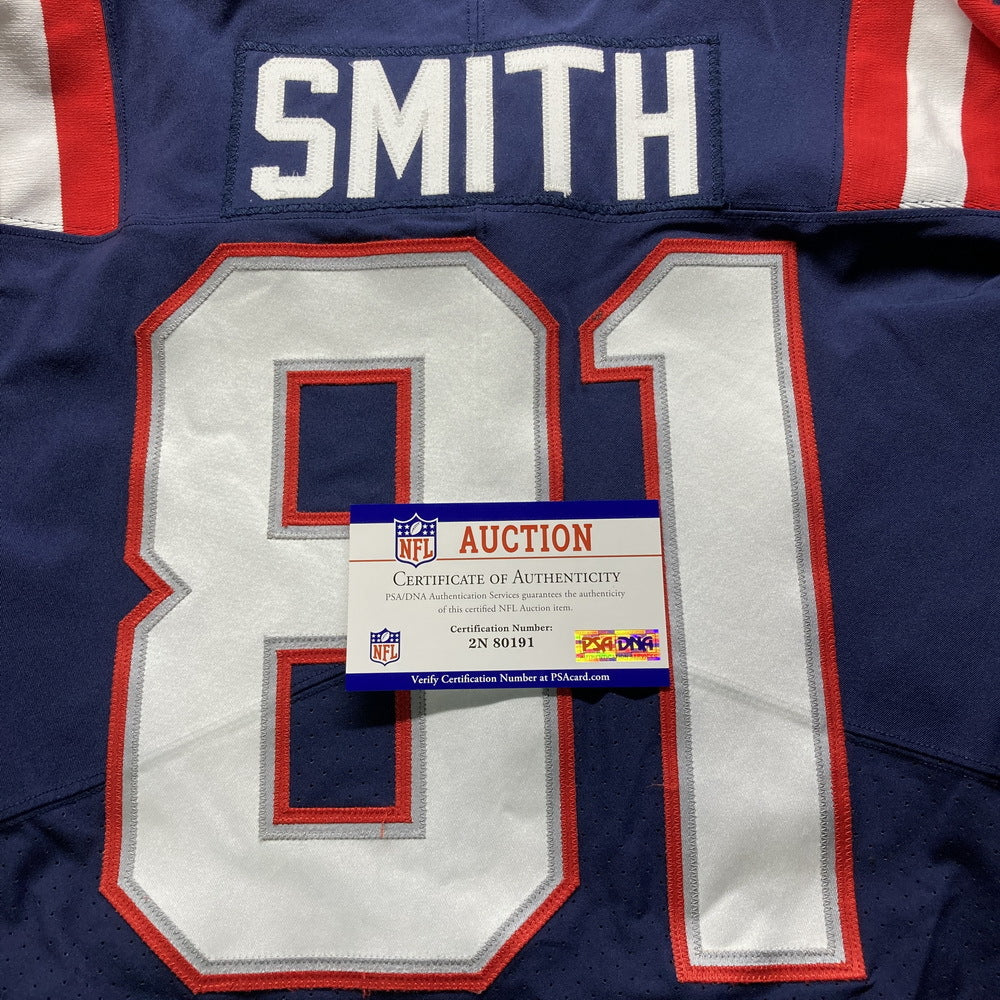 Jonnu Smith GAME WORN 💪 11/14/2021 New England Patriots Nike NFL Jersey 🎽 vs. Browns  PSA Authenticated 🛡️