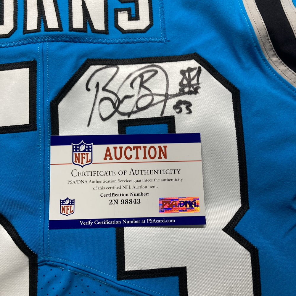 Brian Burns Hand-Signed✍️TEAM-ISSUED💪Carolina Panthers On-Field NFL Jersey PSA Certified