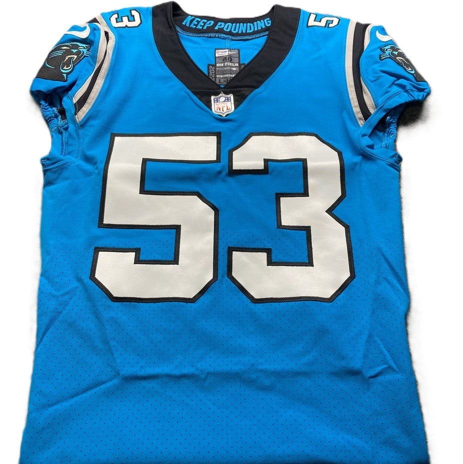 Brian Burns Hand-Signed✍️TEAM-ISSUED💪Carolina Panthers On-Field NFL Jersey PSA Certified