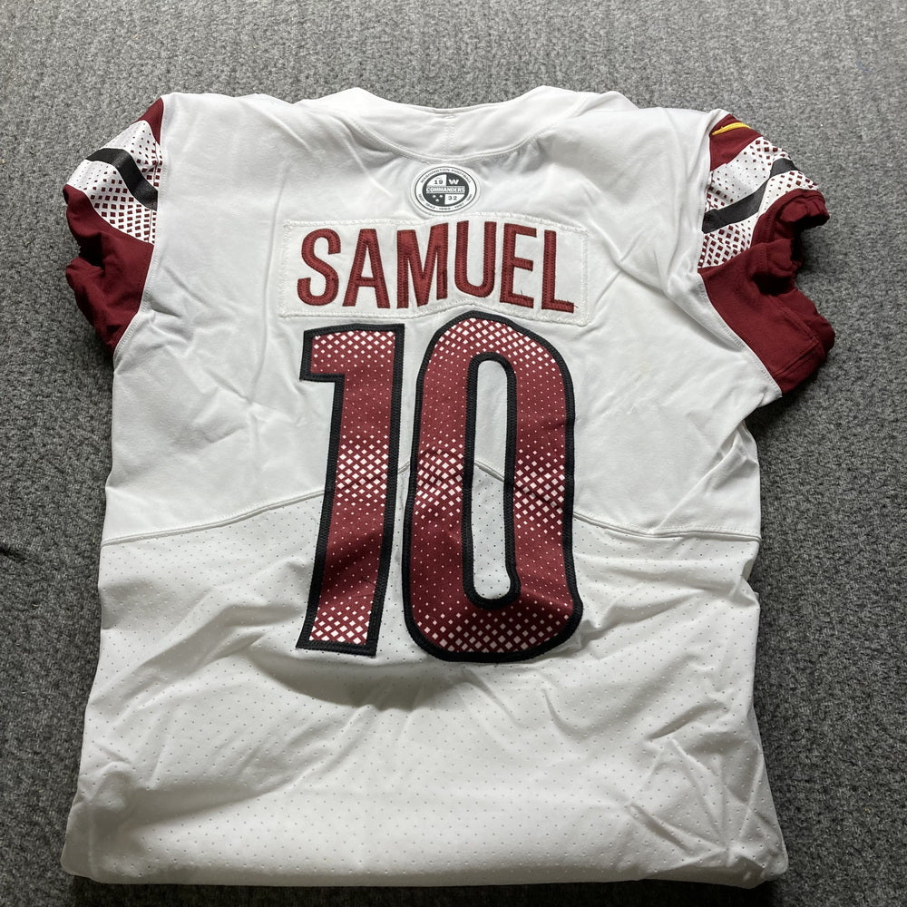 Curtis Samuel GAME WORN💪10/13/22 PHOTO MATCHED📸Commanders NFL Jersey vs.Chicago Bears (Crucial Catch Game)