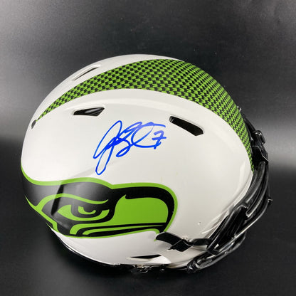 Geno Smith Hand-Signed Seattle Seahawks Full-Size Authentic Lunar Eclipse NFL Speed Helmet