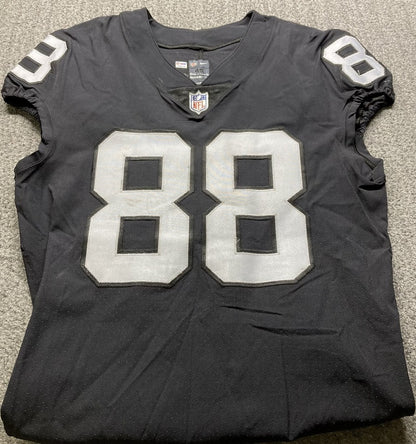 Clyde Walford GAME WORN🦾11/19/17 PHOTO MATCHED📸Las Vegas Raiders🏴NFL Jersey vs. New England Patriots