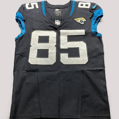 Brenton Strange GAME USED 10/1/23 Jacksonville Jaguars 🐆 Nike NFL Jersey vs. Atlanta Falcons in London 🇬🇧