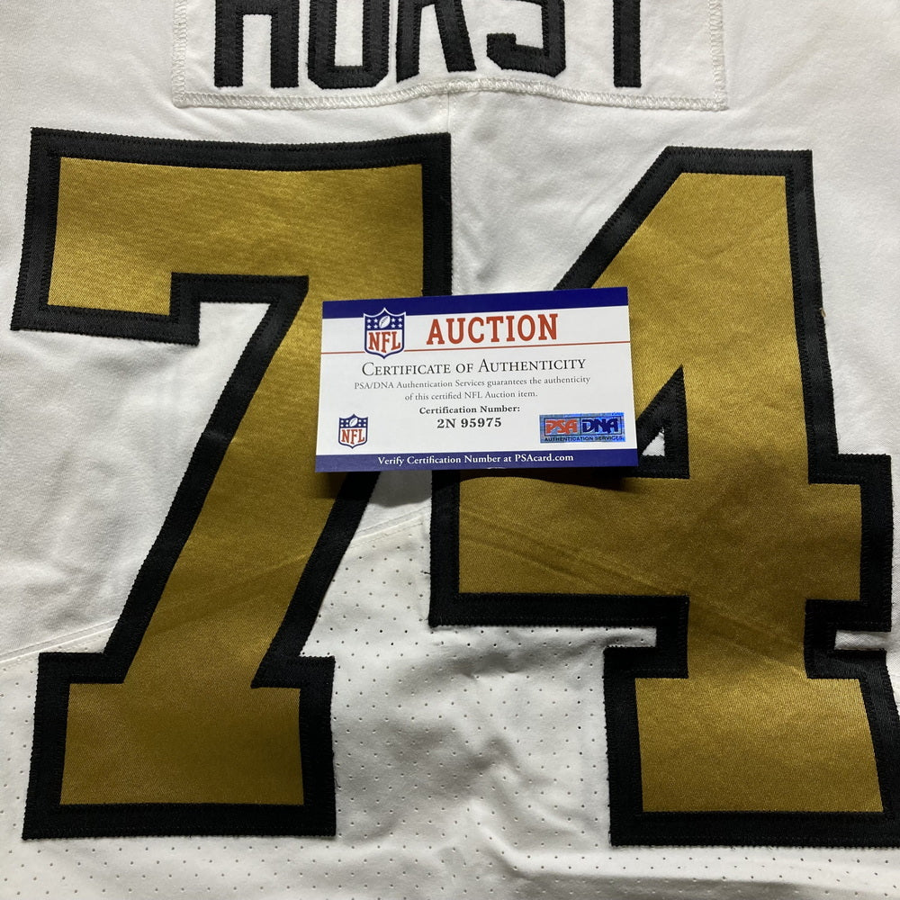 James Hurst GAME WORN 💪 10/02/2022 PHOTO MATCHED 📸 New Orleans Saints Nike NFL Jersey👕 vs. Minnesota Vikings with PSA Authentication 🛡️