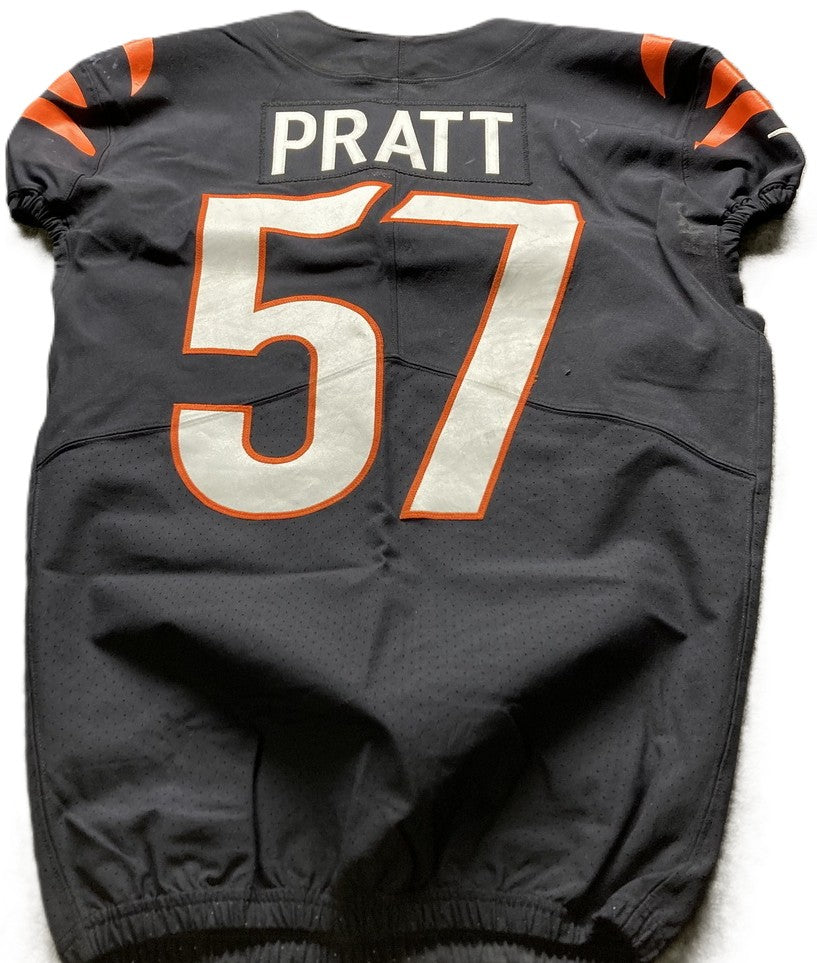 Germaine Pratt GAME-WORN💪10/15/2023 PHOTO MATCHED📸Cincinnati Bengals🐅NFL Jersey vs. Seahawks (Crucial Catch Game)