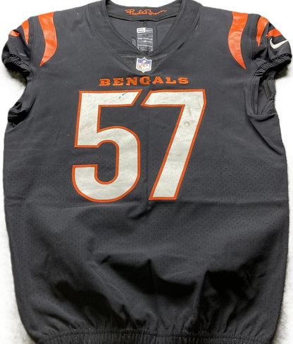 Germaine Pratt GAME-WORN💪10/15/2023 PHOTO MATCHED📸Cincinnati Bengals🐅NFL Jersey vs. Seahawks (Crucial Catch Game)
