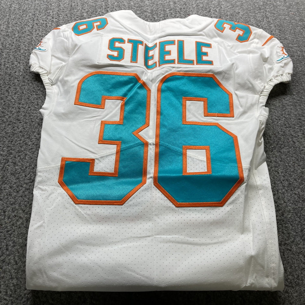 Chris Steele GAME ISSUED 💪 Miami Dolphins 🐬 On-Field Nike NFL Jersey 🎽 Inc. PSA Authenticity 🛡️
