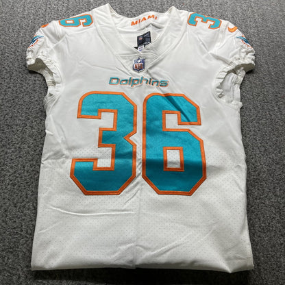 Chris Steele GAME ISSUED 💪 Miami Dolphins 🐬 On-Field Nike NFL Jersey 🎽 Inc. PSA Authenticity 🛡️
