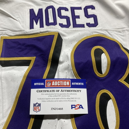 Morgan Moses GAME-WORN💪10/15/23 Baltimore Ravens💜Nike NFL Jersey vs.Titans🌍vs. Titans (London Game)