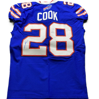 James Cook Hand Signed ✍️ AUTHENTIC 💪 Buffalo Bills On-Field NFL Jersey Inc. PSA Certification 🛡️