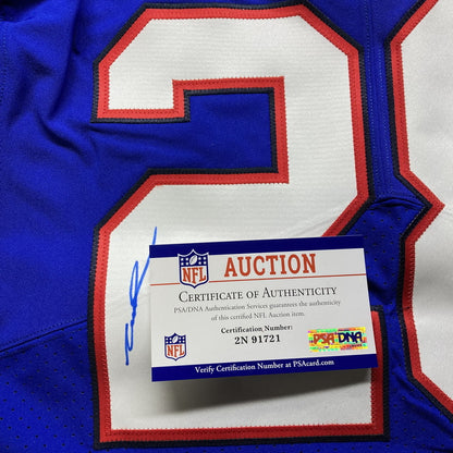 James Cook Hand Signed ✍️ AUTHENTIC 💪 Buffalo Bills On-Field NFL Jersey Inc. PSA Certification 🛡️