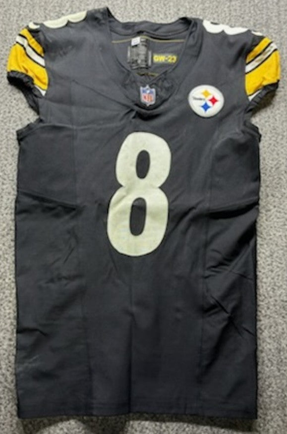 Kenny Pickett GAME WORN🦾10/29/2023 PHOTO MATCHED📸Pittsburgh Steelers NFL Jersey💯vs. Jacksonville Jaguars