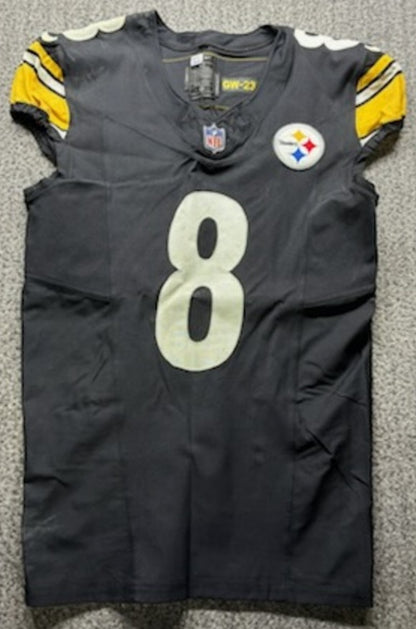 Kenny Pickett GAME WORN🦾10/29/2023 PHOTO MATCHED📸Pittsburgh Steelers NFL Jersey💯vs. Jacksonville Jaguars