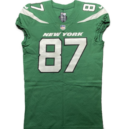 C.J. Uzomah GAME WORN/USED 💪 New York Jets Nike NFL Jersey 👕 with PSA Authenticity🛡️ Crucial Catch Game