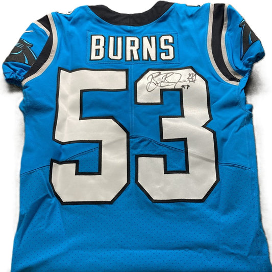 Brian Burns Hand Signed ✍️ AUTHENTIC 💪 Carolina Panthers On-Field NFL Jersey Inc. PSA Certification 🛡️