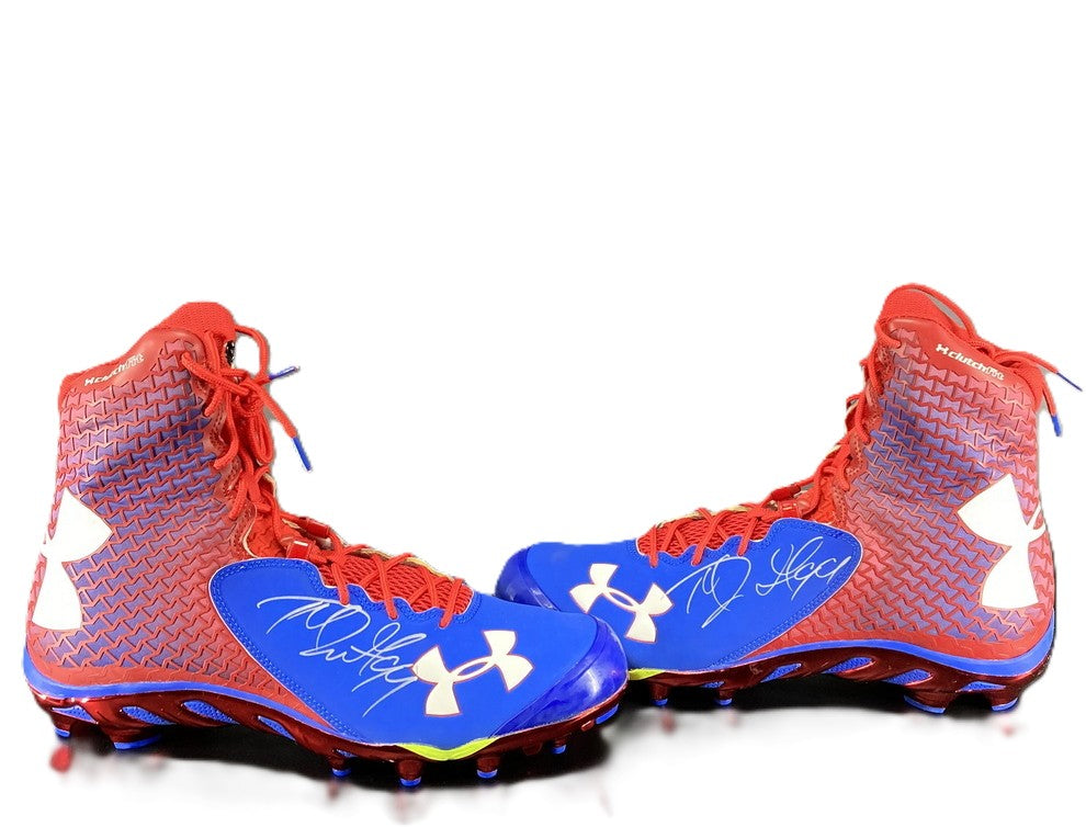Marcell Dareus Signed✍️Buffalo Bills🦬Under Armour Cleats👟NFL Memorabilia💥