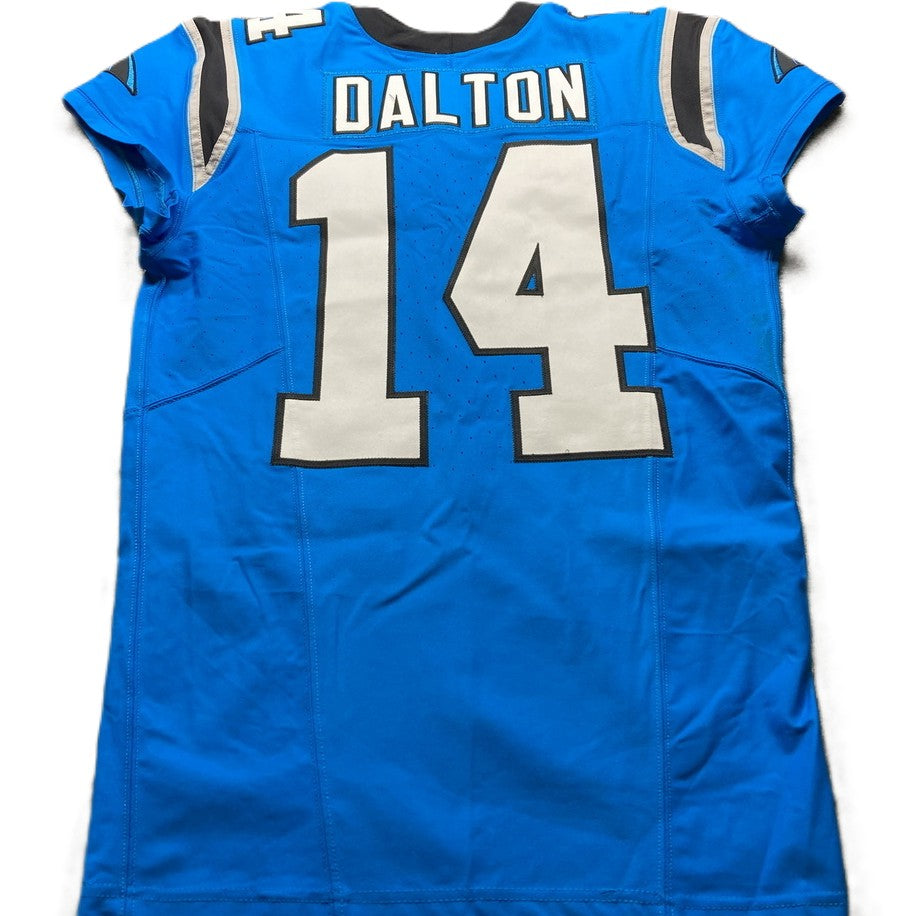 Andy Dalton GAME WORN 💪11/10/24 Carolina Panthers 🐆 Nike NFL Jersey 👕 vs Giants includes PSA Authenticity ✅