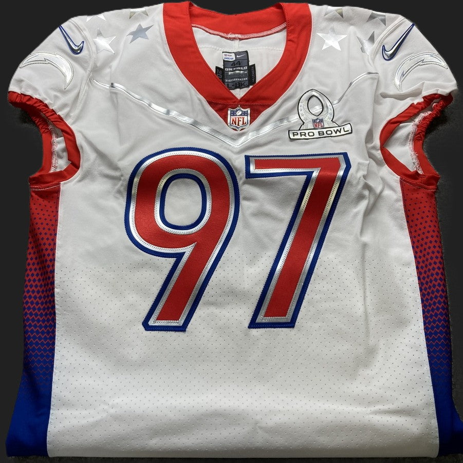 Joey Bosa TEAM-ISSUED Los Angeles Chargers NFL Pro Bowl On-Field Jersey Includes PSA COA
