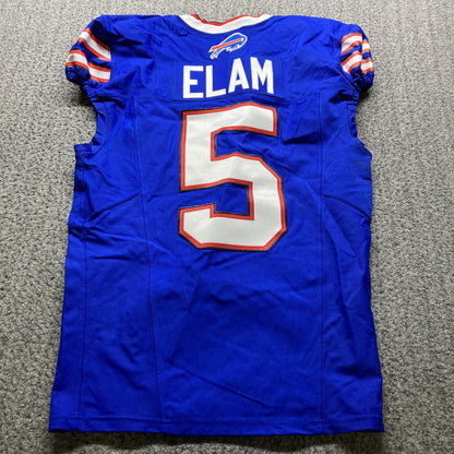 Kaiir Elam GAME WORN💪10/20/24 PHOTO MATCHED📸Bills🦬NFL Jersey🎽Nike| PSA COA vs.Titans