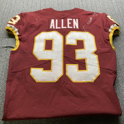 Jonathan Allen GAME-WORN & PHOTO-MATCHED Jersey Washington Commanders | 12/26/21 vs. Cowboys (Salute to Service Game) | PSA Certified | Size 44