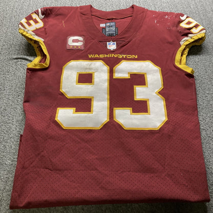 Jonathan Allen GAME-WORN & PHOTO-MATCHED Jersey Washington Commanders | 12/26/21 vs. Cowboys (Salute to Service Game) | PSA Certified | Size 44