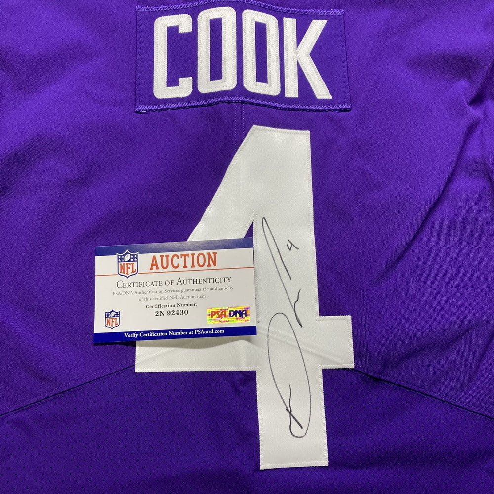 Dalvin Cook Signed TEAM ISSUED Minnesota Vikings On-Field Nike NFL Jersey 👕 Inc. PSA Authenticity 🛡️
