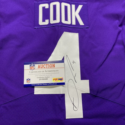 Dalvin Cook Signed TEAM ISSUED Minnesota Vikings On-Field Nike NFL Jersey 👕 Inc. PSA Authenticity 🛡️
