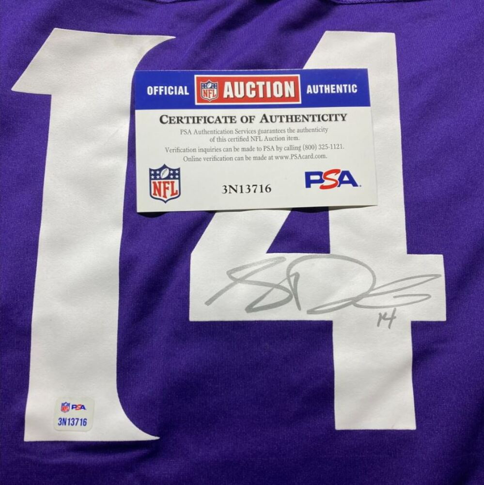 Sam Darnold Hand Signed ✍️ Minnesota Vikings Nike NFL Jersey👕 Also includes PSA Authenticity 🛡️