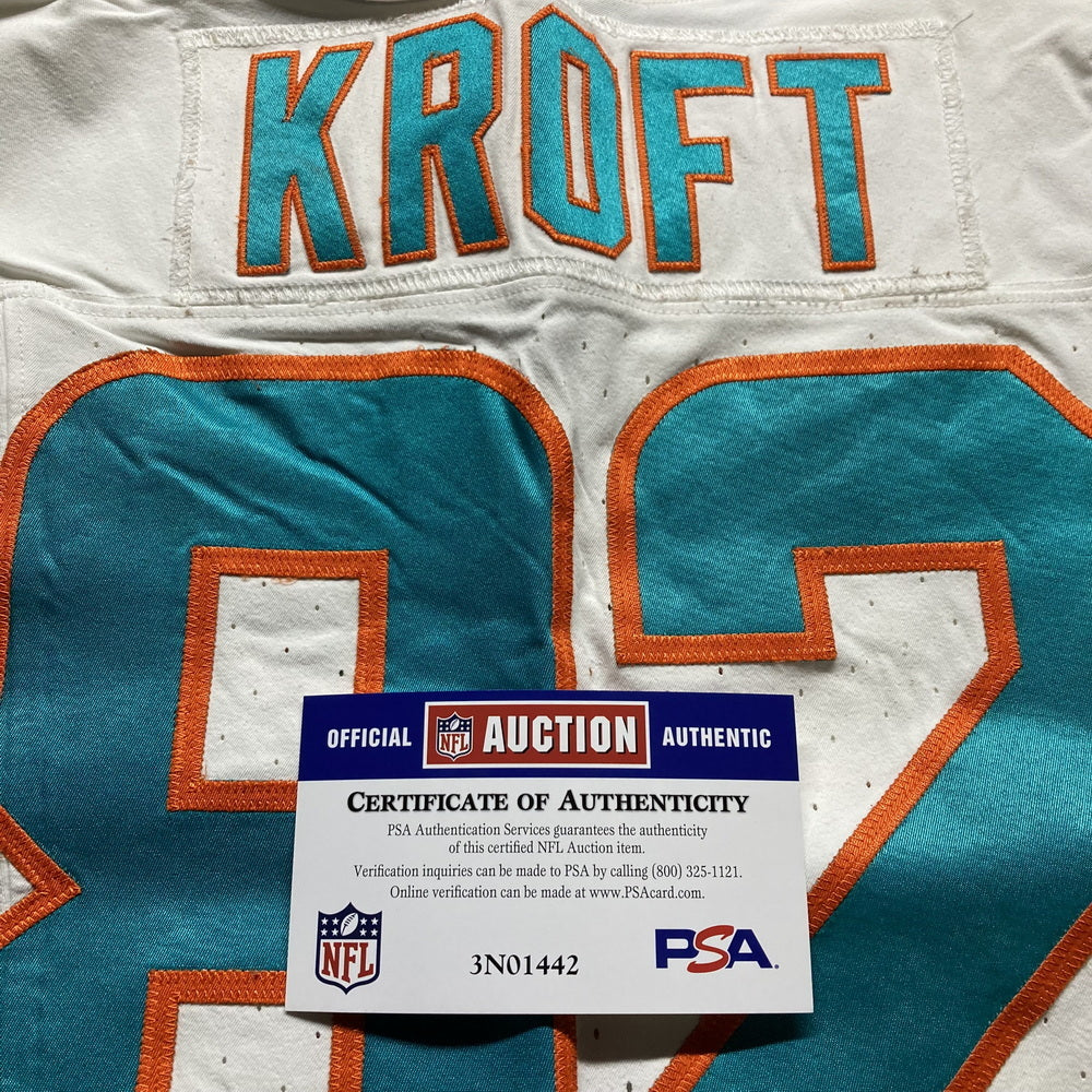 Tyler Kroft GAME USED 💪 11/05/2023 Miami Dolphins 🐬 Nike On-Field NFL Jersey🎽 includes PSA Authenticity 🛡️ vs Kansas City Chiefs