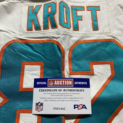 Tyler Kroft GAME USED 💪 11/05/2023 Miami Dolphins 🐬 Nike On-Field NFL Jersey🎽 includes PSA Authenticity 🛡️ vs Kansas City Chiefs