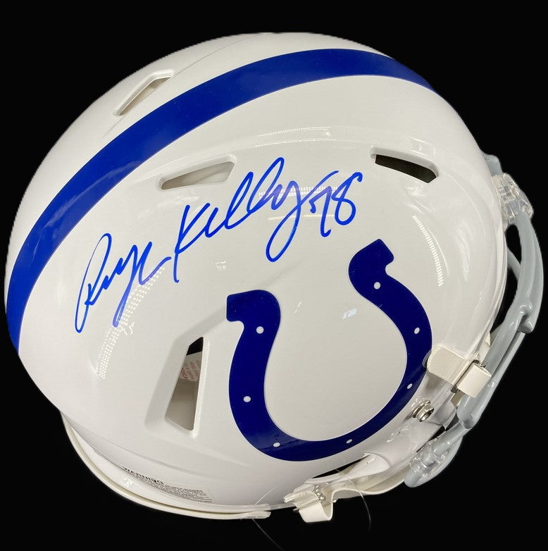 Ryan Kelly Hand Signed 🖊️ Indianapolis Colts Full-Size Authentic Speed NFL Helmet Including PSA Authenticity