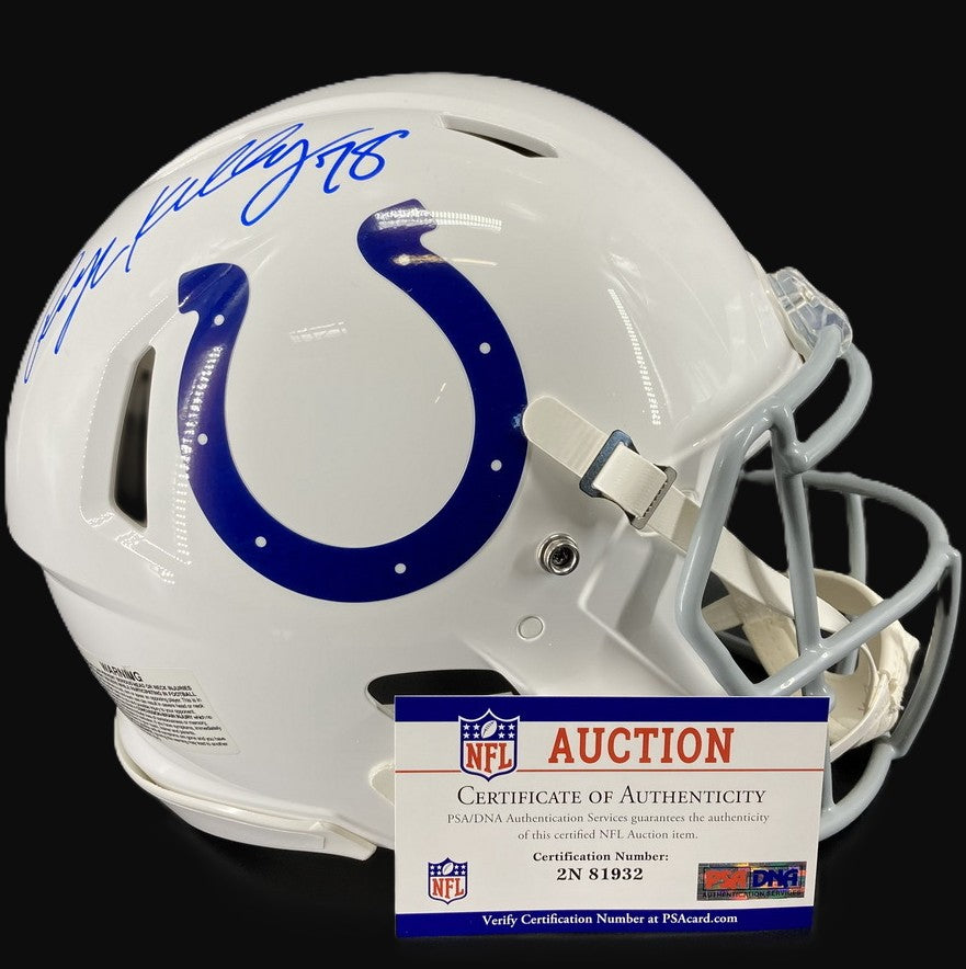 Ryan Kelly Hand Signed 🖊️ Indianapolis Colts Full-Size Authentic Speed NFL Helmet Including PSA Authenticity