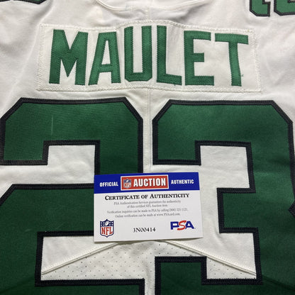 Arthur Maulet GAME WORN 💪 New York Jets Nike NFL Jersey 👕 vs. Buffalo Bills Also features official BWJ memorial patch + PSA COA🛡️
