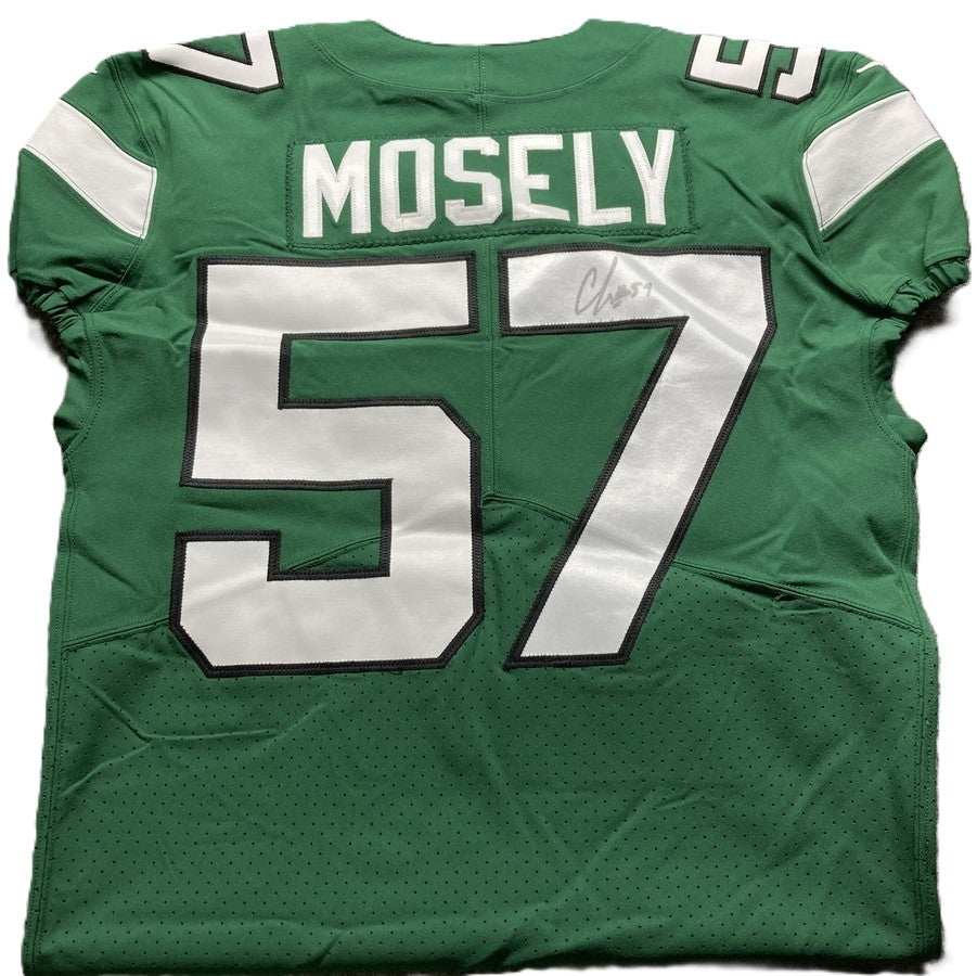 C.J. Mosley Hand Signed ✍️ New York Jets AUTHENTIC Nike NFL Jersey 👕 Also inc. PSA COA📄