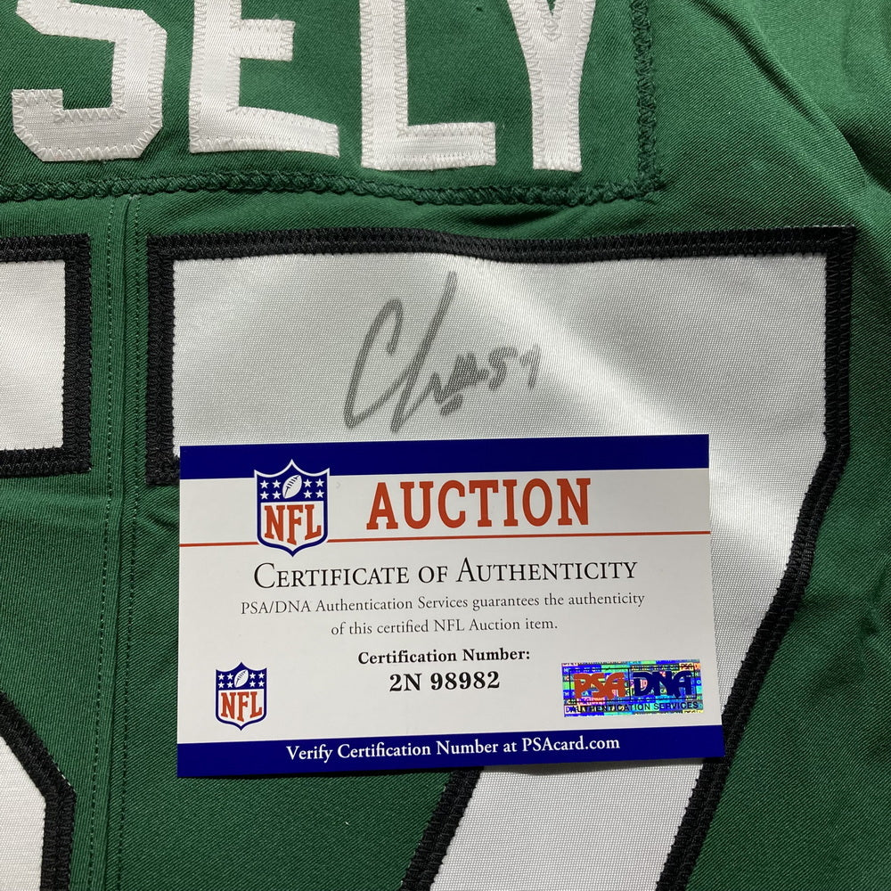 C.J. Mosley Hand Signed ✍️ New York Jets AUTHENTIC Nike NFL Jersey 👕 Also inc. PSA COA📄
