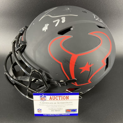 Laremy Tunsil + Deshaun Watson Hand Signed ✍️ Houston Texans Full-Size Eclipse Helmet 💪 Also includes PSA Authenticity 🛡️