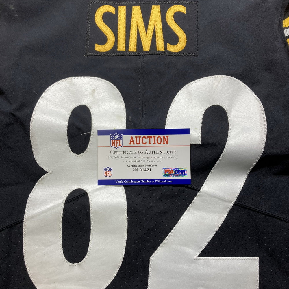 Steven Sims GAME WORN 💪10/16/22 PHOTO-MATCHED 📸 Pittsburgh Steelers On-Field NFL Jersey vs. Tampa Bay Buccaneers Also includes PSA Authenticity 🛡️