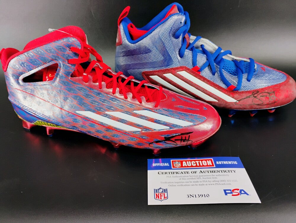Sammy Watkins Signed🖊️ Buffalo Bills 🐃Custom Cleats👟– Rare NFL Gear🦵🏈