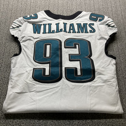 Milton Williams GAME WORN💪09/06/2024 Philadelphia Eagles🦅Nike NFL Jersey👕vs. Green Bay Packers matchup in São Paulo, Brazil