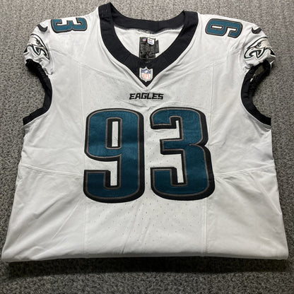 Milton Williams GAME WORN💪09/06/2024 Philadelphia Eagles🦅Nike NFL Jersey👕vs. Green Bay Packers matchup in São Paulo, Brazil