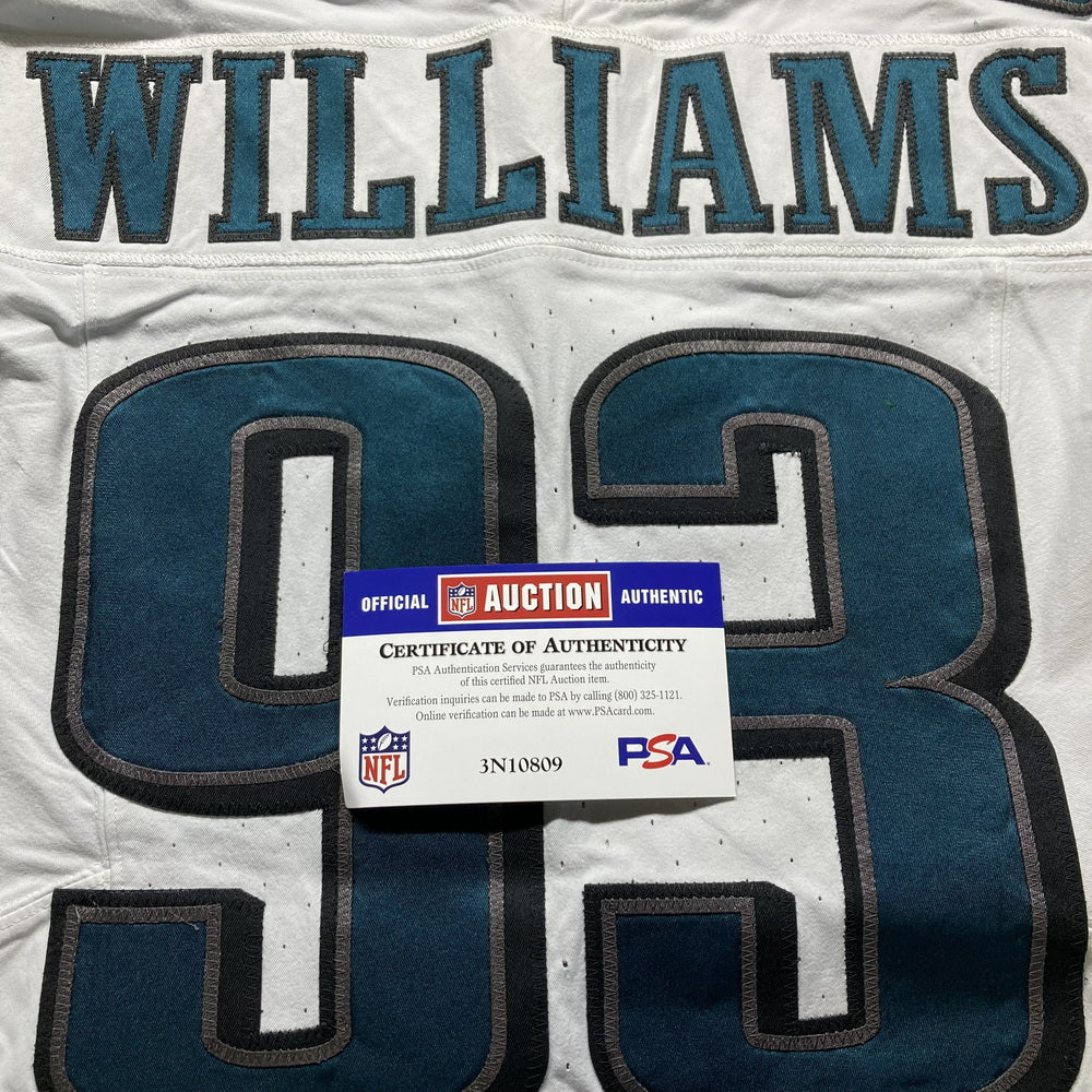 Milton Williams GAME WORN💪09/06/2024 Philadelphia Eagles🦅Nike NFL Jersey👕vs. Green Bay Packers matchup in São Paulo, Brazil