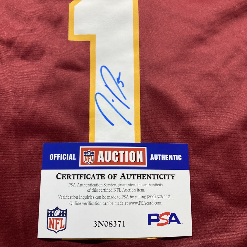 Jayden Daniels Hand-Signed 🖊️Washington Commanders Replica Draft NFL Jersey👕